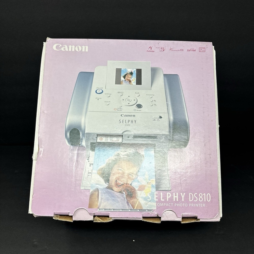 Canon SELPHY DS810 Compact Photo Printer Open Box Never Used w/ Accessories